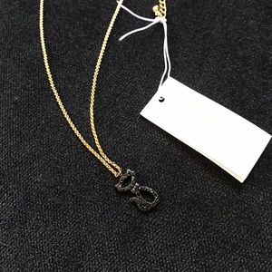Kate Spade Black Cat Necklace 